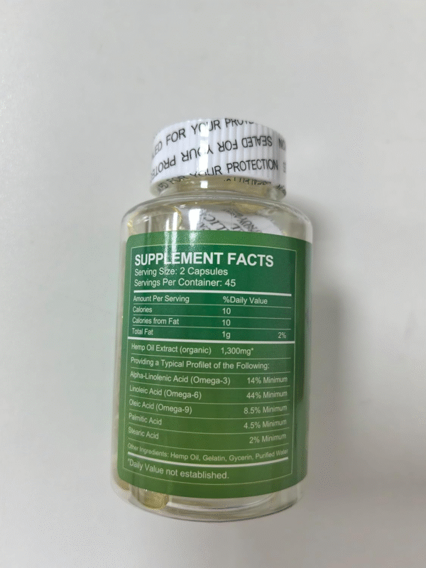 (2Pack) Hemp Oil Capsules - 60,000 Maximum Strength, Immune Support, Focus Calm, Relaxation - Image 4