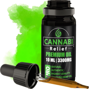 Cannabi Relief Oil 3300mg | Maximum Strength Calming Drops | Omega 3-6-9