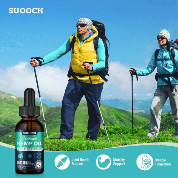 Hemp Oil Drops for Sleep, Premium Organic Maximum Strength - Image 2