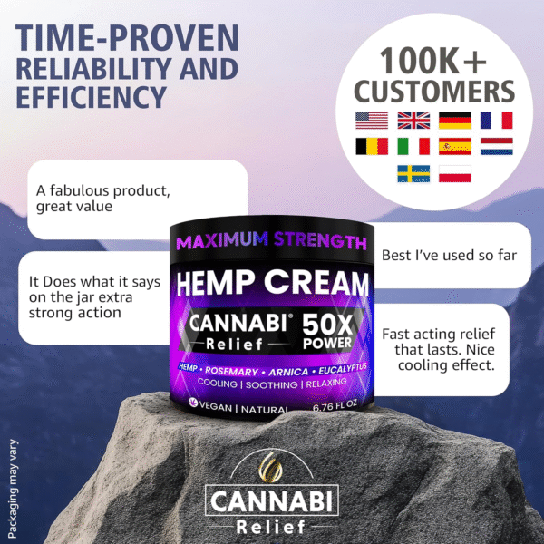 Саnnаbі Rеlіеf Hemp Cream Maximum Strength 6.76 FL. OZ - Image 3