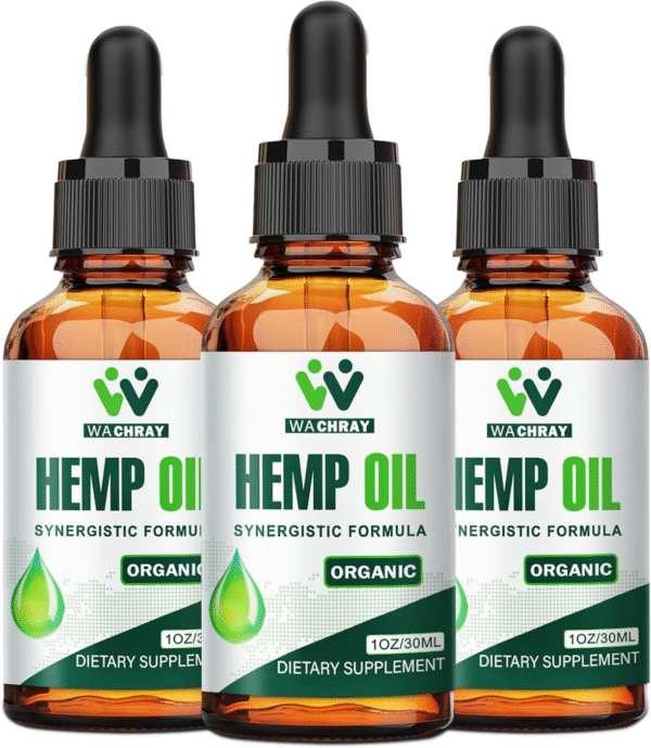 (3 Pack) Hemp Oil Drops High Potency - Maximum Strength Natural Hemp Seed Oil for Focus Calm