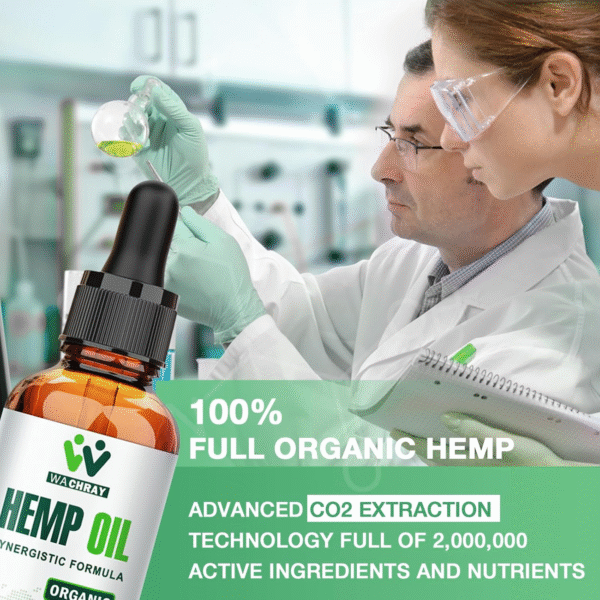 (3 Pack) Hemp Oil Drops High Potency - Maximum Strength Natural Hemp Seed Oil for Focus Calm - Image 2