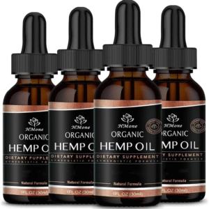 Hemp Oil -4 Packs Maximum Strength - Pure & CO2 Extract Drops