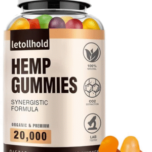 Hemp Gummies for Sleep, Pain, Anxiety - Best Hemp Extract for Adults - Low Sugar