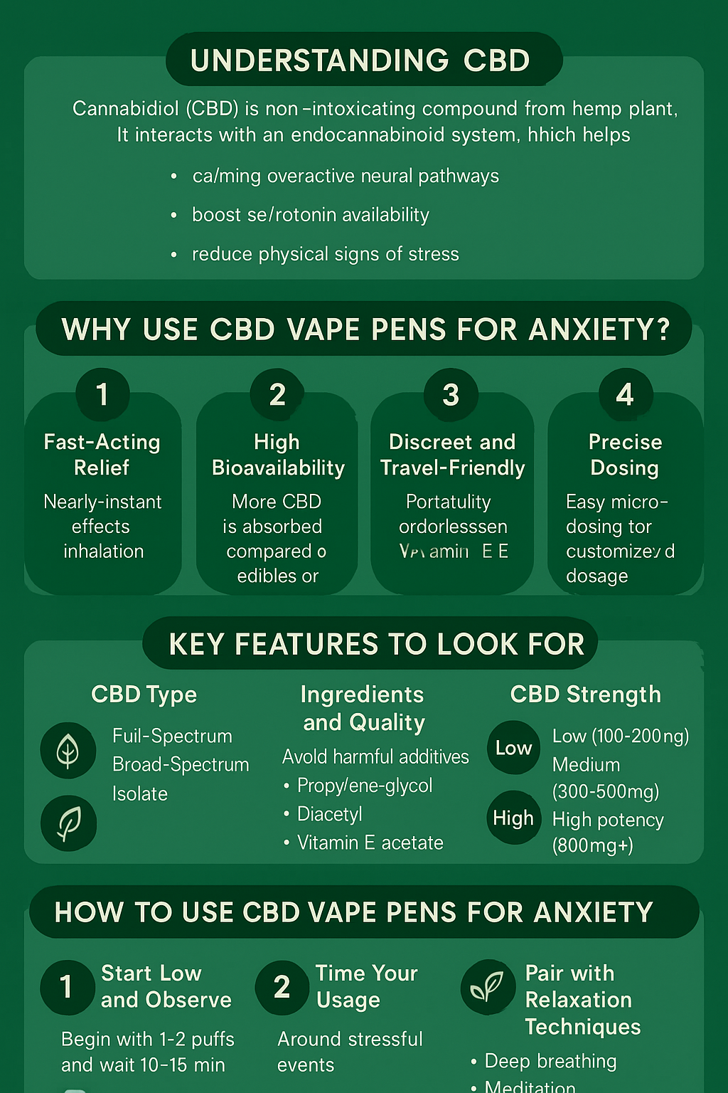 CBD Vape Pens for Anxiety
