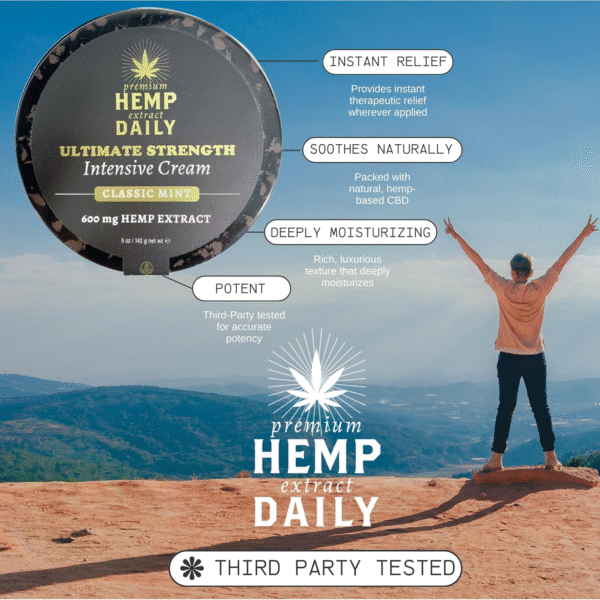 Premium Hemp Extract Daily Ultimate Strength Intensive Cream