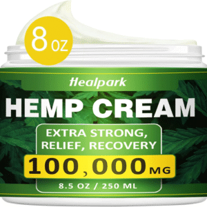 Natural Hemp Cream for Muscles, Joints, Lower Back, Back, Knees, Neck, Fingers, Elbows- 8.5 fl oz