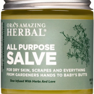Ora's Amazing Herbal All Purpose Salve, Herbal Healing Skin Balm with Tea Tree, Natural Cream for Dry Cracked Hands,