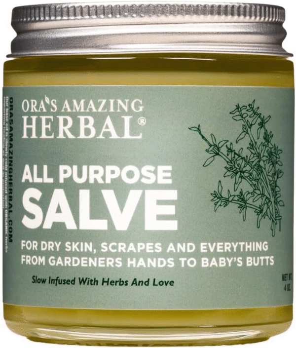 Ora's Amazing Herbal All Purpose Salve, Herbal Healing Skin Balm with Tea Tree, Natural Cream for Dry Cracked Hands,