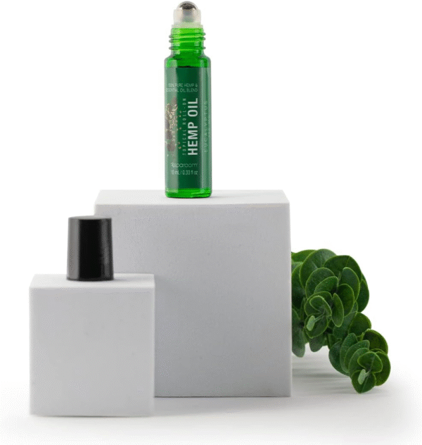 Sparoom Hemp Essential Oil Roll-On, Eucalyptus Aromatherapy, 0.33 Fluid Ounces